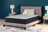 Elite Springs Firm Gray/Blue Queen Mattress by Ashley at Eve Furniture