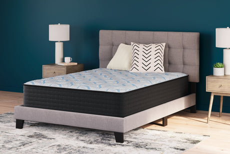 Elite Springs Firm Gray/Blue Twin Mattress by Ashley at Eve Furniture