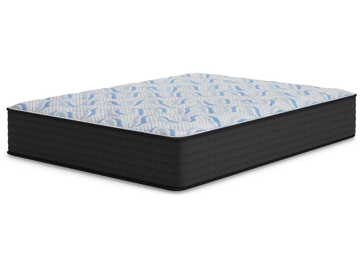 Elite Springs Firm Gray/Blue Twin Mattress by Ashley at Eve Furniture