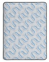 Elite Springs Plush Gray/Blue Full Mattress by Ashley at Eve Furniture