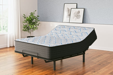 Elite Springs Plush Gray/Blue Queen Mattress by Ashley at Eve Furniture