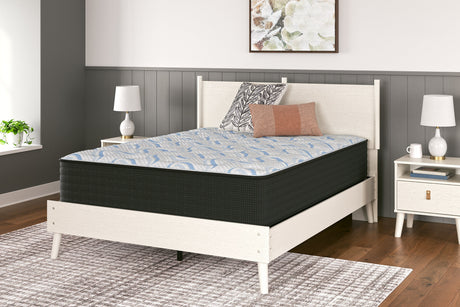 Elite Springs Plush Gray/Blue Queen Mattress by Ashley at Eve Furniture