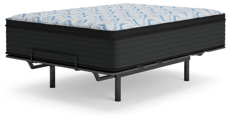 Elite Springs Plush Gray/Blue Queen Mattress by Ashley at Eve Furniture