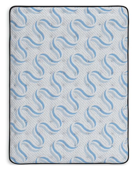 Elite Springs Plush Gray/Blue Queen Mattress by Ashley at Eve Furniture