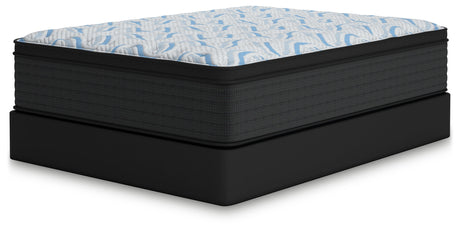 Elite Springs Plush Gray/Blue Queen Mattress by Ashley at Eve Furniture