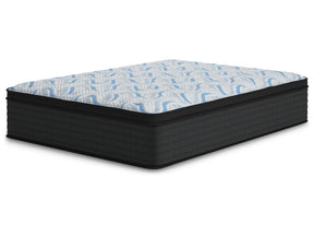 Elite Springs Plush Gray/Blue Queen Mattress by Ashley at Eve Furniture
