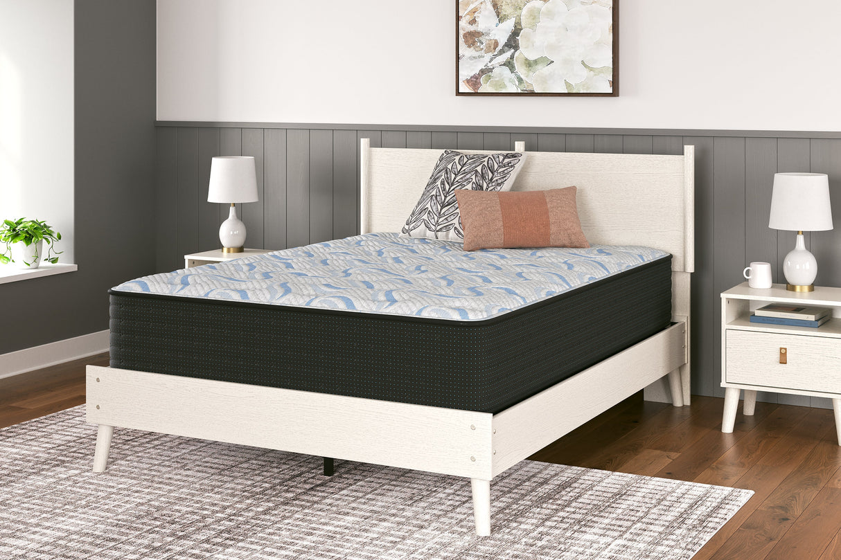 Elite Springs Plush Gray/Blue Twin Mattress by Ashley at Eve Furniture