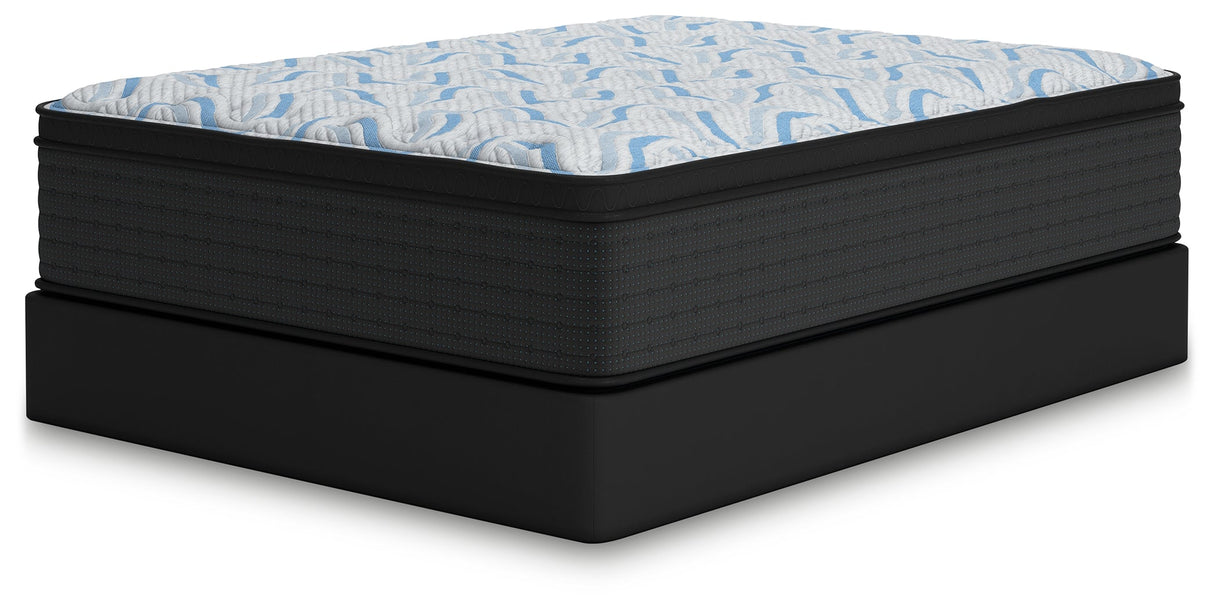 Elite Springs Plush Gray/Blue Twin Mattress by Ashley at Eve Furniture