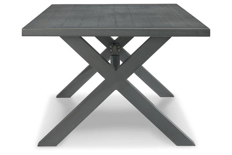 Elite Park Gray Outdoor Dining Table by Ashley at Eve Furniture