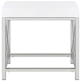 Eliza 2-piece Vanity Set with Hollywood Lighting White and Chrome