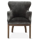 Elizabeth 25" Accent Armchair in Gray Velvet with Exposed Frame by Home Trends & Design at Eve Furniture