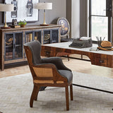 Elizabeth 25" Accent Armchair in Gray Velvet with Exposed Frame by Home Trends & Design at Eve Furniture