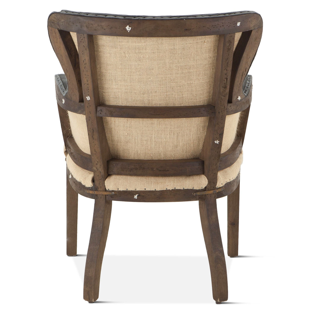 Elizabeth 25" Accent Armchair in Gray Velvet with Exposed Frame by Home Trends & Design at Eve Furniture
