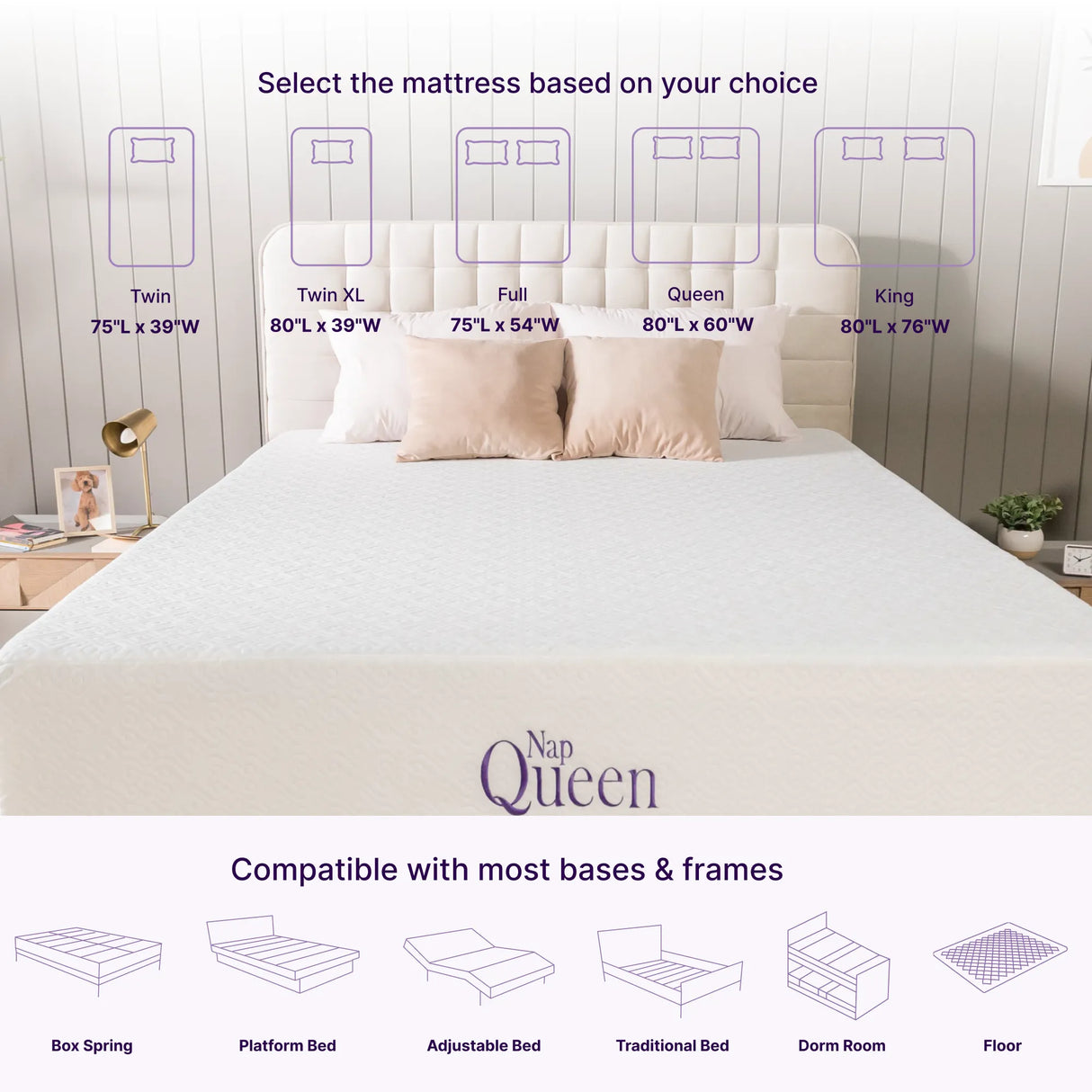 Elizabeth Cooling Gel Memory Foam Mattress by NapQueen at Eve Furniture