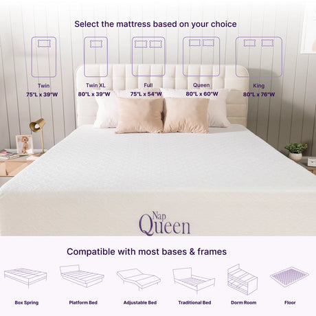 Elizabeth Cooling Gel Memory Foam Mattress by NapQueen at Eve Furniture
