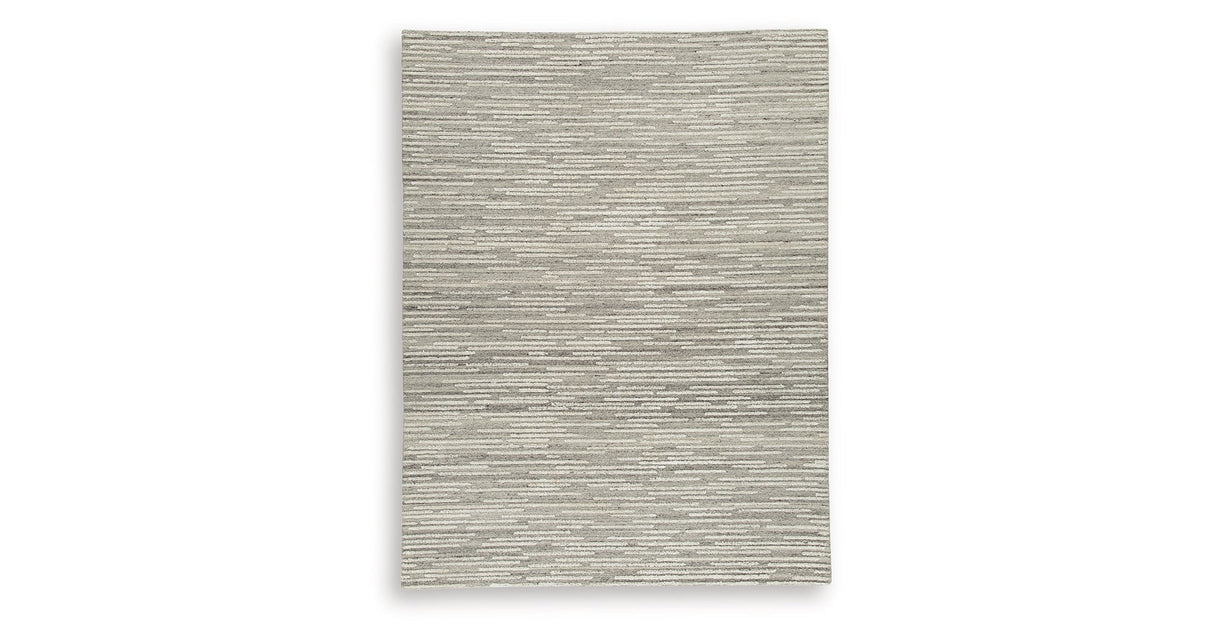 Eljory Gray Large Rug by Ashley at Eve Furniture