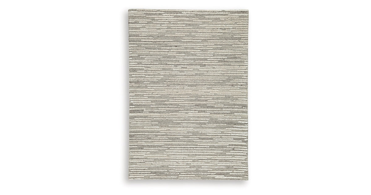 Eljory Gray Medium Rug by Ashley at Eve Furniture