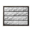 Elk Trotting by Eadweard Muybridge a Hand Embellished Textured Framed Art Print Matted under Glass by Mercana at Eve Furniture