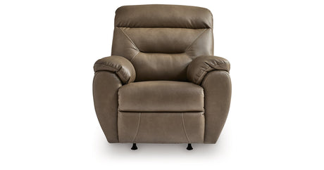 Elksworth Biscotti Recliner by Ashley at Eve Furniture