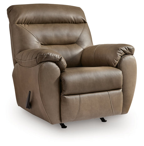 Elksworth Biscotti Recliner by Ashley at Eve Furniture