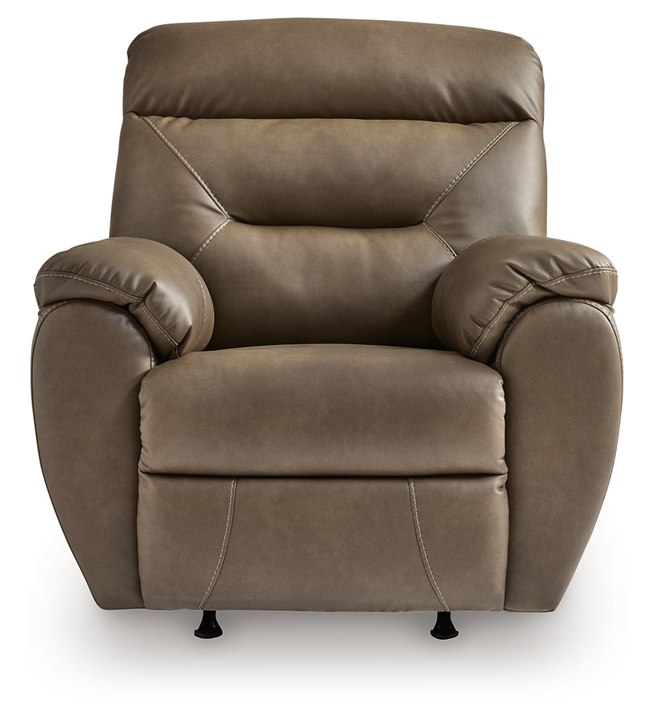 Elksworth Biscotti Recliner by ASHLEY FURNITURE at Eve Furniture