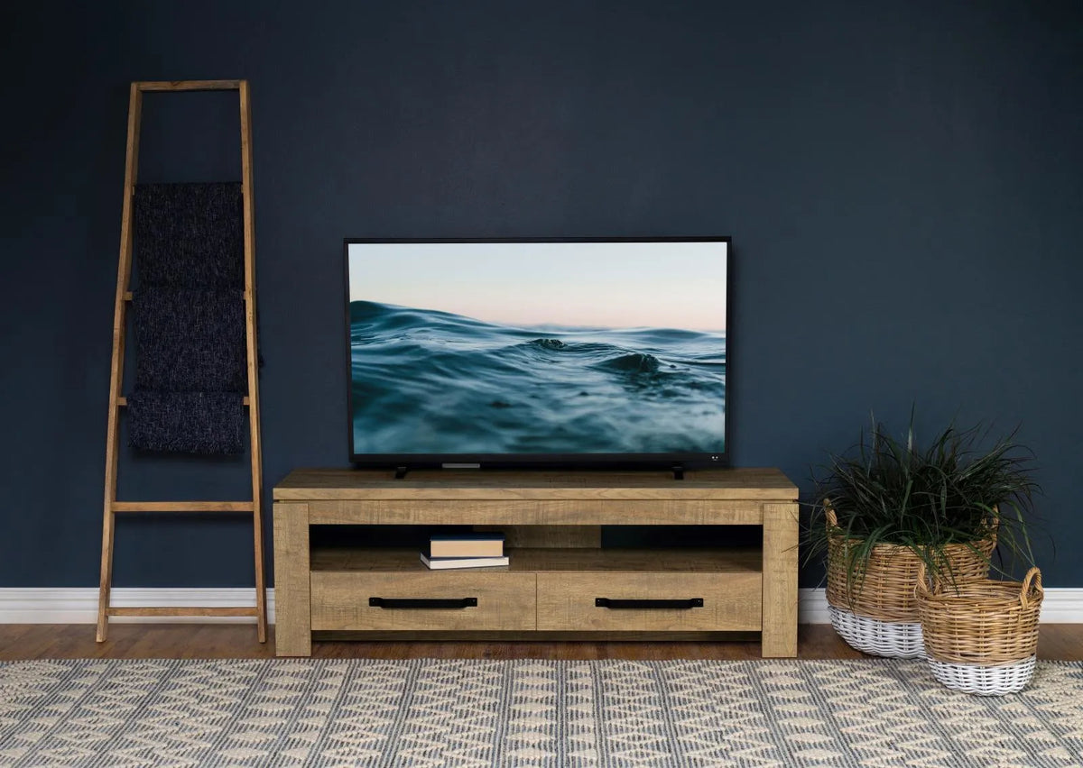 Elkton Mango 2-drawer Engineered Wood 59" TV Stand by Coaster at Eve Furniture