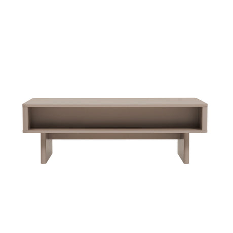 Ella 47.2" Coffee Table in Mocha by Manhattan Comfort at Eve Furniture