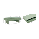 Ella 47.2" Coffee Table in Sage Green by Manhattan Comfort at Eve Furniture