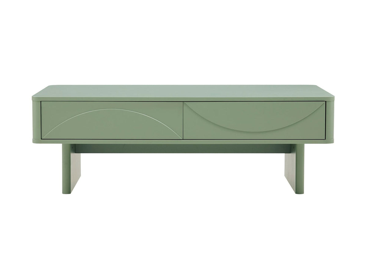 Ella 47.2" Coffee Table in Sage Green by Manhattan Comfort at Eve Furniture