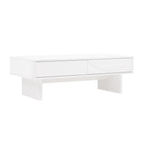 Ella 47.2" Coffee Table in White by Manhattan Comfort at Eve Furniture