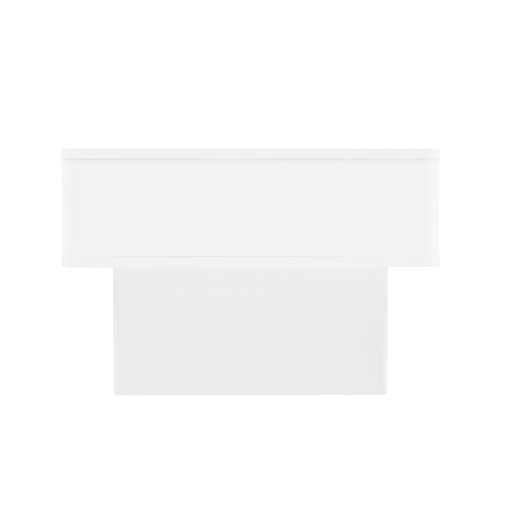 Ella 47.2" Coffee Table in White by Manhattan Comfort at Eve Furniture