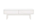 Ella 47.2" Coffee Table in White by Manhattan Comfort at Eve Furniture