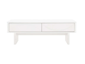 Ella 47.2" Coffee Table in White by Manhattan Comfort at Eve Furniture