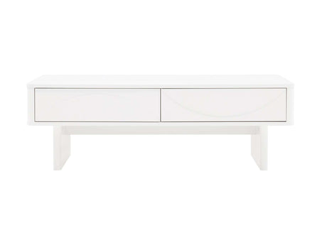 Ella 47.2" Coffee Table in White by Manhattan Comfort at Eve Furniture