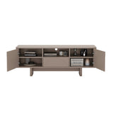 Ella 59" TV Stand in Mocha by Manhattan Comfort at Eve Furniture