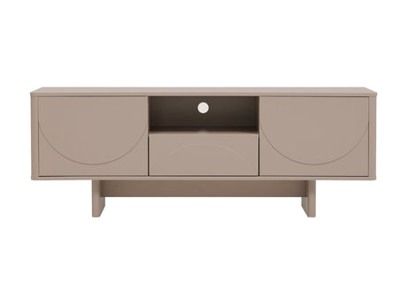 Ella 59" TV Stand in Mocha by Manhattan Comfort at Eve Furniture