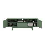 Ella 59" TV Stand in Sage Green by Manhattan Comfort at Eve Furniture