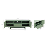 Ella 59" TV Stand in Sage Green by Manhattan Comfort at Eve Furniture