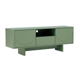 Ella 59" TV Stand in Sage Green by Manhattan Comfort at Eve Furniture