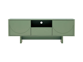 Ella 59" TV Stand in Sage Green by Manhattan Comfort at Eve Furniture