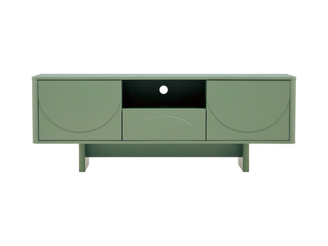 Ella 59" TV Stand in Sage Green by Manhattan Comfort at Eve Furniture