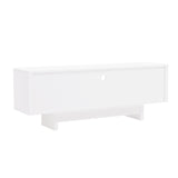 Ella 59" TV Stand in White by Manhattan Comfort at Eve Furniture
