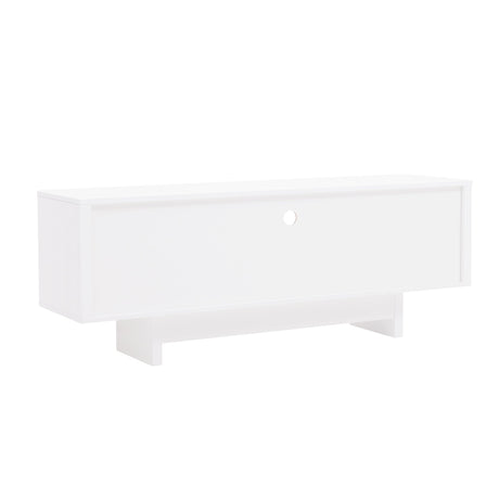 Ella 59" TV Stand in White by Manhattan Comfort at Eve Furniture