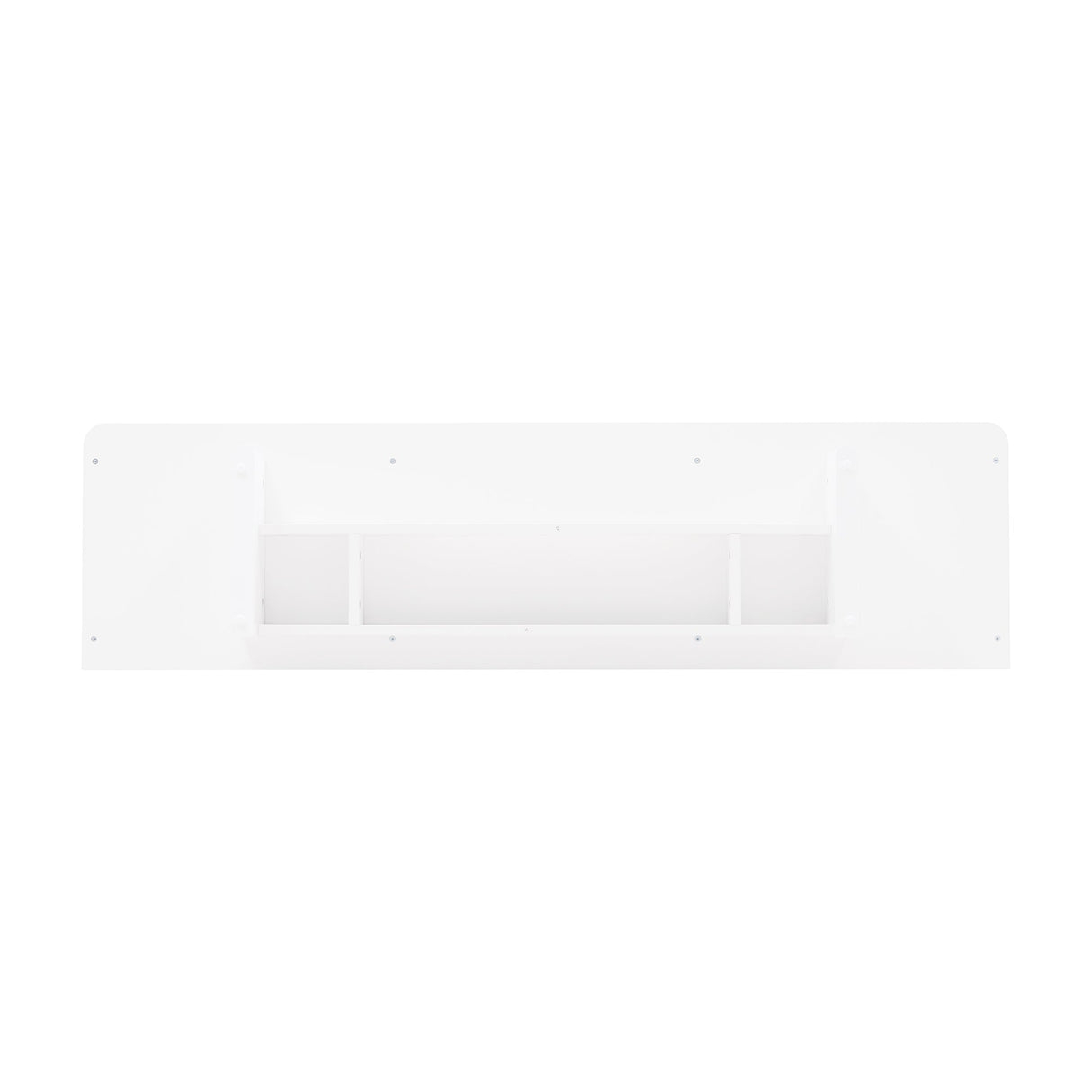 Ella 59" TV Stand in White by Manhattan Comfort at Eve Furniture