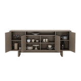 Ella 70.86" Sideboard in Mocha by Manhattan Comfort at Eve Furniture