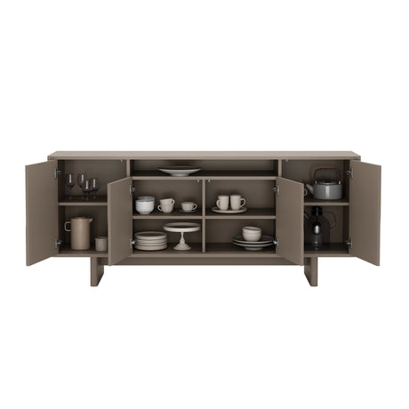 Ella 70.86" Sideboard in Mocha by Manhattan Comfort at Eve Furniture