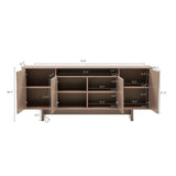 Ella 70.86" Sideboard in Mocha by Manhattan Comfort at Eve Furniture