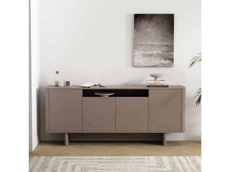 Ella 70.86" Sideboard in Mocha by Manhattan Comfort at Eve Furniture