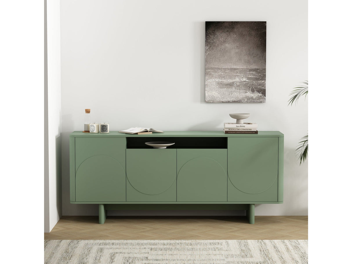 Ella 70.86" Sideboard in Sage Green by Manhattan Comfort at Eve Furniture