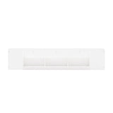 Ella 70.86" Sideboard in White by Manhattan Comfort at Eve Furniture